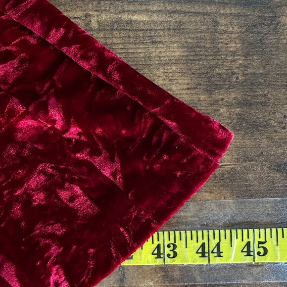 Jody California Crushed Velvet Full Skirt Small Red Whimsygoth Cosplay Holiday - Picture 5 of 8